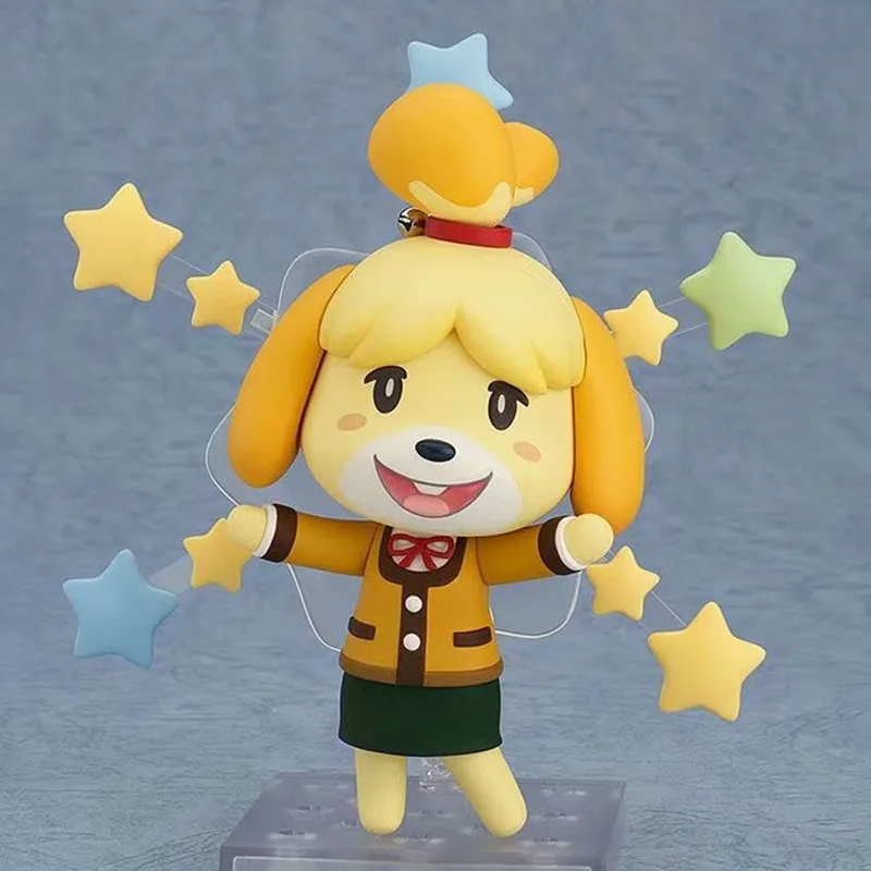 Q Animal Crossing Face-Changing Anime Figure Kawaii Isabelle Action Figures Jingjiang Kk Figurine Model Toy Children's Gift Doll