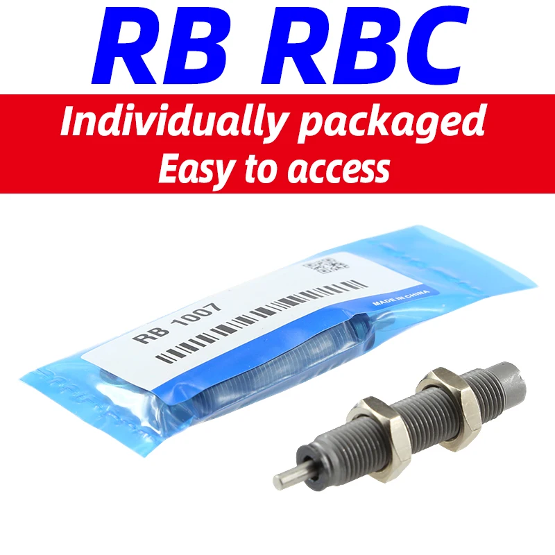 

RB RBC Hydraulic Shock Absorber Adjustable Pneumatic Hydraulic Buffer RB0805 RB0604 With cap RB0806 RB2015 RBC1412 RBC2015