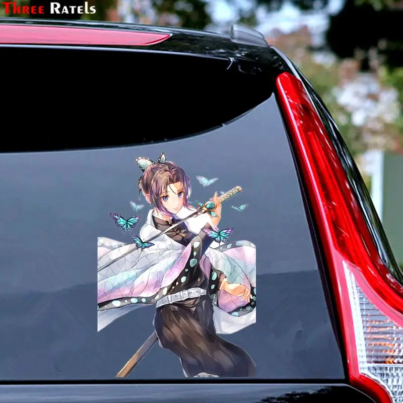 Three Ratels FC479 Demon Slayer Shinobu Kocho 3D Poster Cartoon Anime Car Hood Sticker Wallpaper Decal