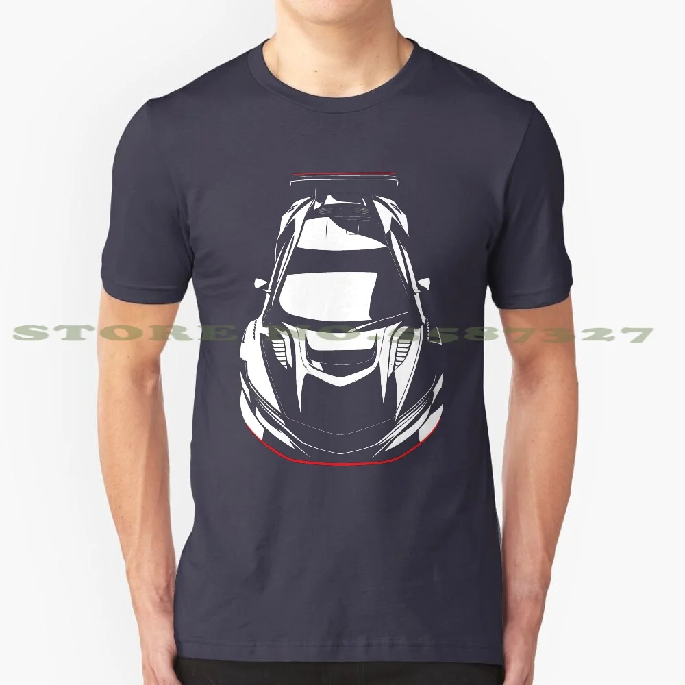 Nsx Back In Black 100% Cotton T-Shirt Gt3 Nsx Racing Motorsport Blancpain Endurance Mans 24 Hours Car Automobile