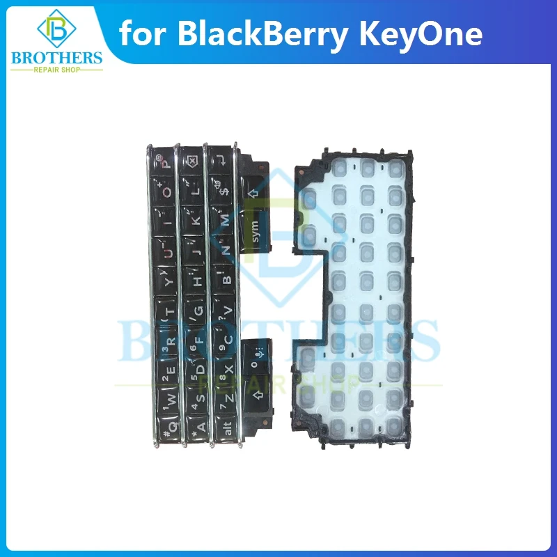 Keypad for BlackBerry Keytwo Key2 LE KeyOne DTEK70 Keyboard Button With Flex Cable Phone Replacement Parts Black Silver Test Top