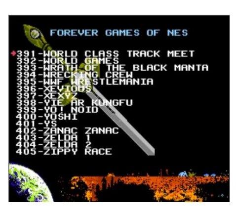 Игровой картридж FOREVER GAMES OF NES 405 в 1 для консоли NES, игровой картридж 72 контакта