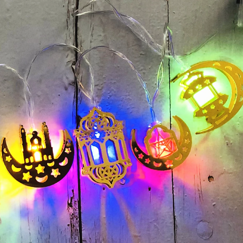 Eid Mubarak Ramadan LED Fairy String Lights Multicolour Moon Islam Muslim Decor Indoor Night Light CST1073