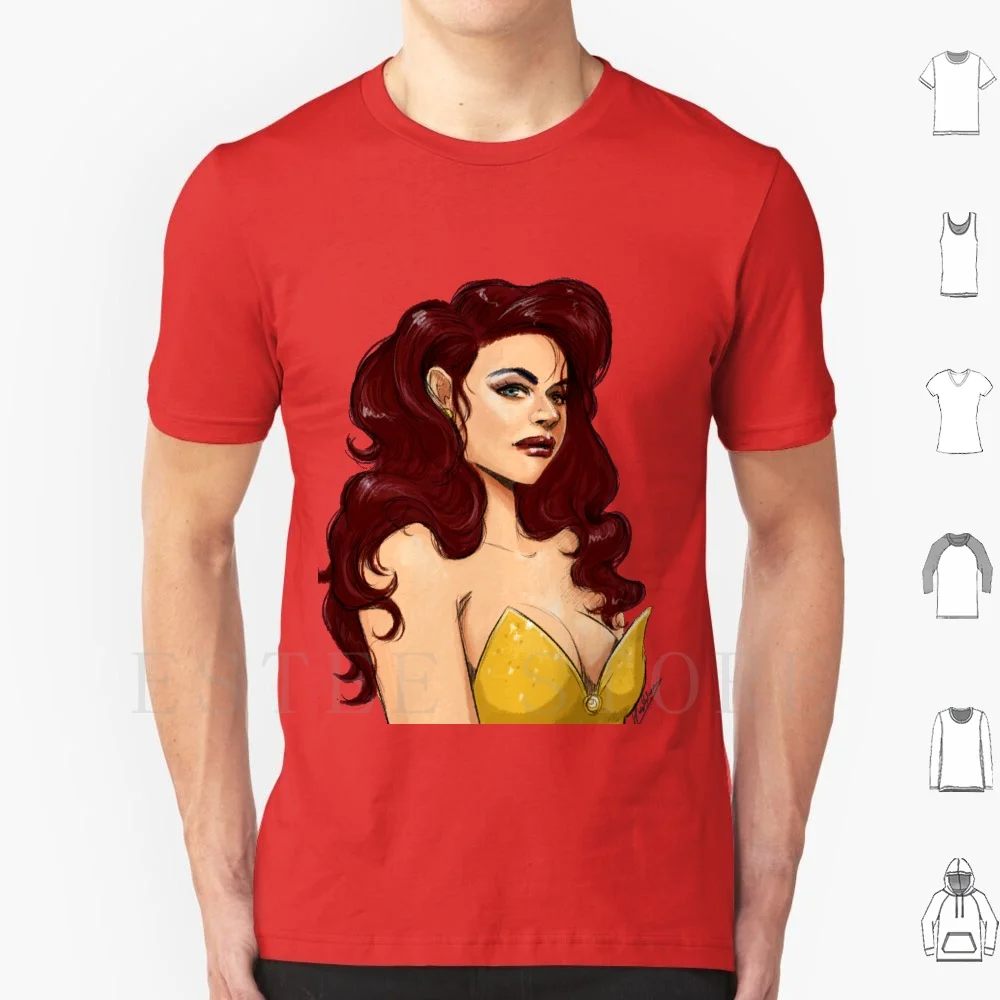 Redhead T Shirt Cotton Men DIY Print Redhead Red Hair Hair Bug Hair Voluptuous Sexy Charming Alluring Allure Beautiful Woman