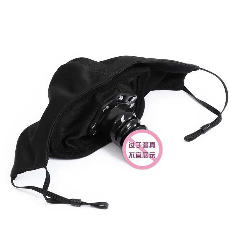 BDSM Deep Throat Gag Face Mask With Lock Open Mouth Dildo Ball Restraint Sex Toys Bomdage Rubber