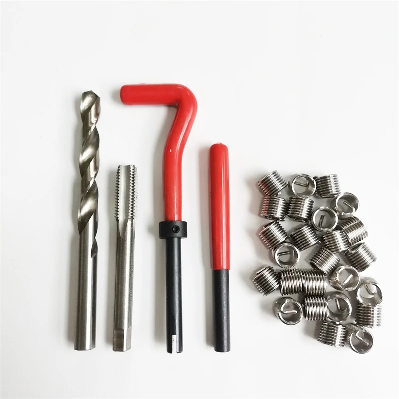 

131pcs Engine Block Restoring Damaged Thread Repair Tool Kit M5/M6/M8/M10/M12 Professional Car repair tools Coarse Crowbar