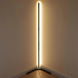 거실용 RGB 원격 LED 코너 플로어 램프, RGB 랜덤 효과, 단색 스탠딩 램프, 각도 조명 플로어 램프, 신제품