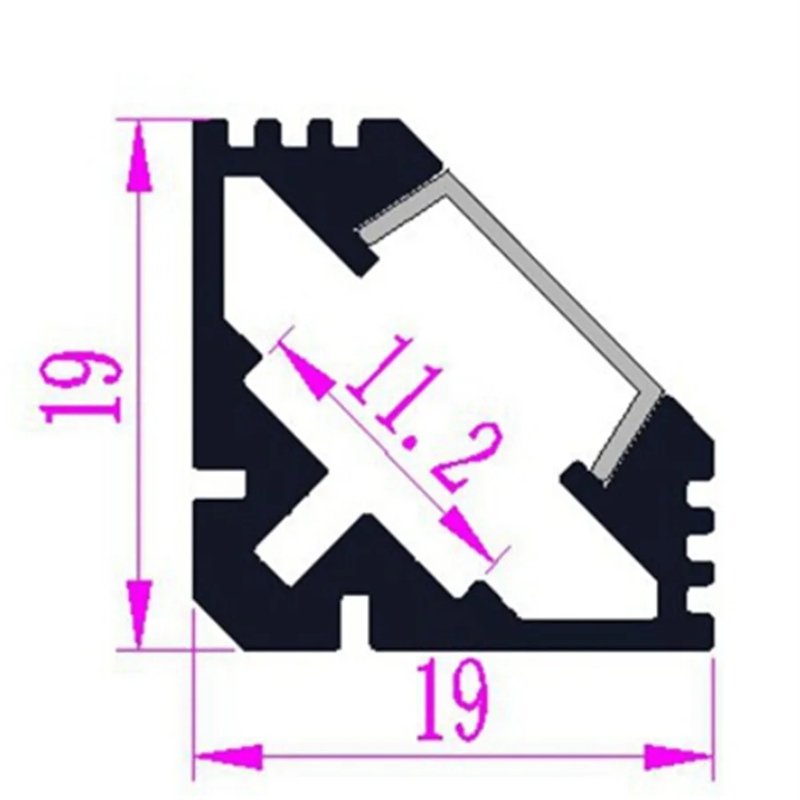 Free Shipping 1m/pcs China Aluminum Corner Profile Manufacture Aluminum Angle Brackets