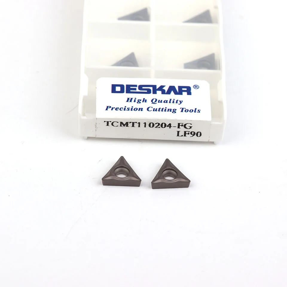 DESKAR 100% оригинальный TCMT110204-FG TCMT110204-MT LF90 металлокерамический лезвие токарный станок с ЧПУ для лазерной резки инструмент поворотный инструмент вспомогательное средство