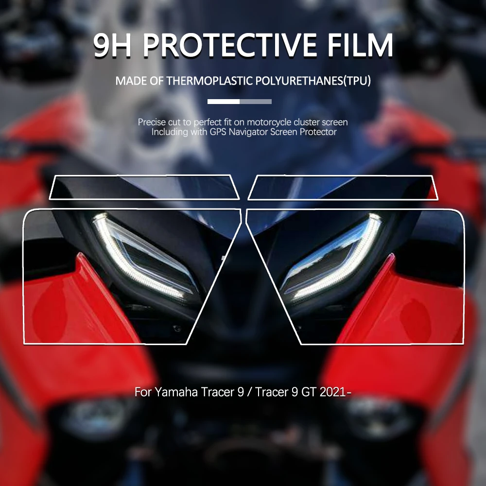 

New Motorcycle Accessories Scratch Cluster Screen Dashboard Protection Instrument Film For Yamaha Tracer 9 900 TRACER 9 GT 2021-