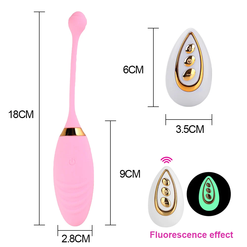 여성용 점프 에그 진동기, 실리콘 G 스팟 마사지기, 항문 클리토리스 자극, 진동 에그 섹스 토이, 10 단