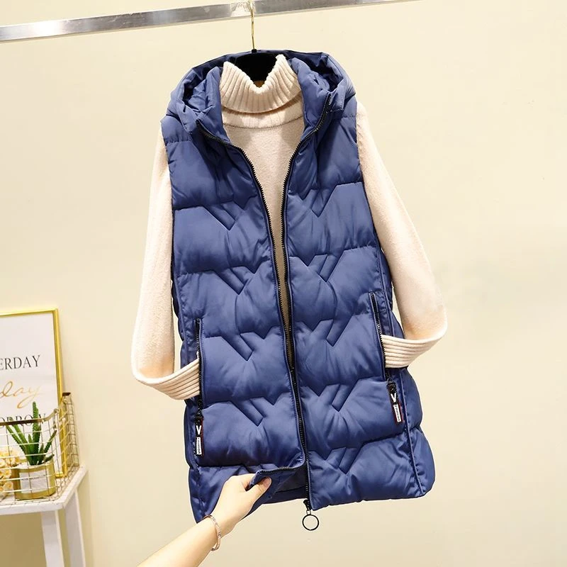 Cheap wholesale 2019 new autumn winter  Hot selling women\'s fashion casual female nice warm Vest Outerwear MP624