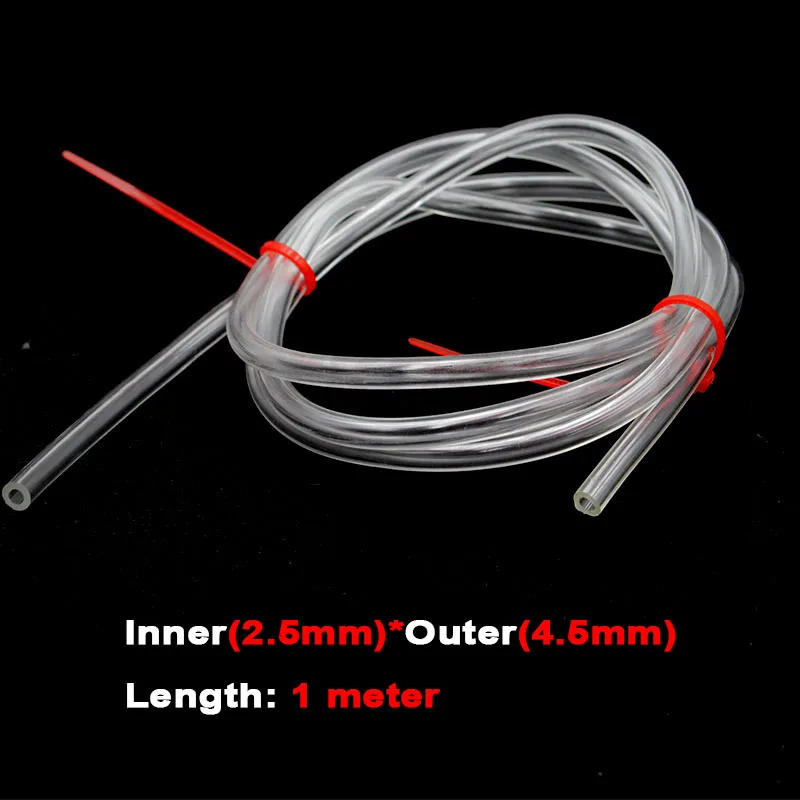 1 meter transparent white fuel hose 4.5mm*2.5mm fuel pipe used for fixed-wing gasoline engine RC aircraft fuel tank accessories