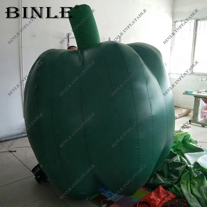 Customized green advertising inflatable pepper,inflatable vegetable inflatable chilli for sale