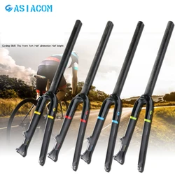 Newest ASIACOM 14 16 18 20er inch small wheel Folding bike T800 3K full carbon fibre bicycle front forks disc V brake