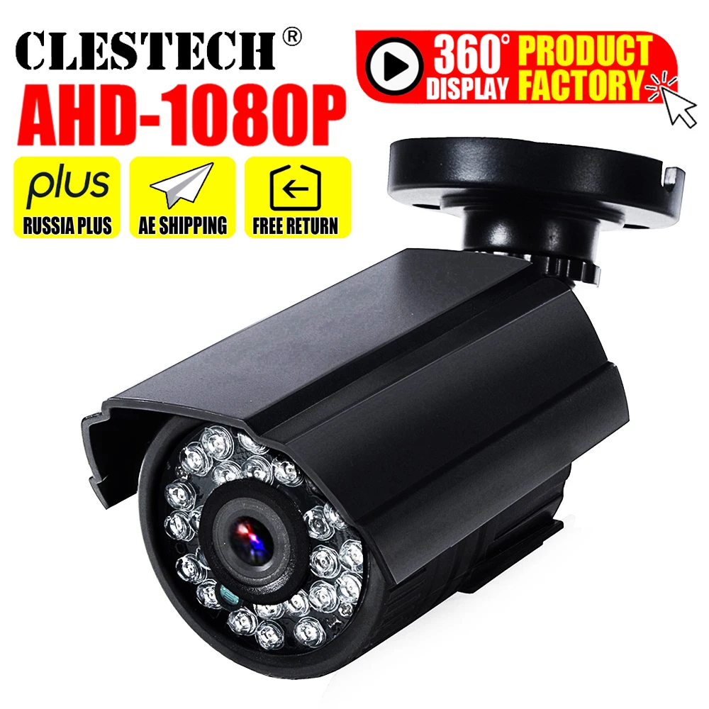 Full AHD CCTV Mini Camera 1920*1080P 720P HD Digital 2MP Waterproof Outdoor Infrared Night Vision XVI Control 4in1 With bracket