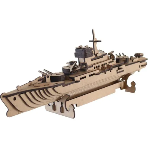 3D Exhibition 3D Wooden Puzzle Warship 123 Parts