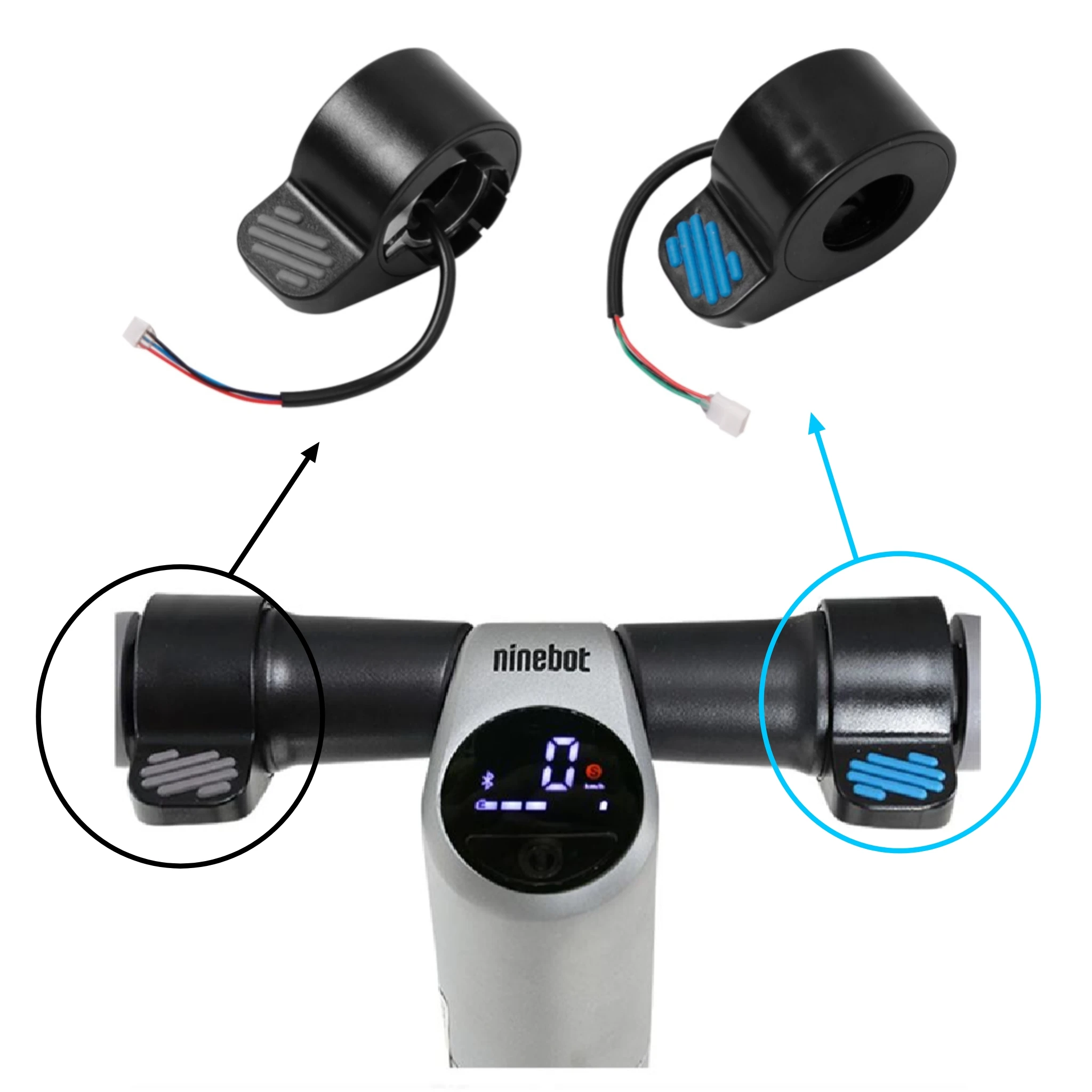 

Finger Dial Accelerator Trigger Brake Shifter Power Throttle For Ninebot ES1/ES2/ES3/ES4/ES5 Electric Scooter Accessories