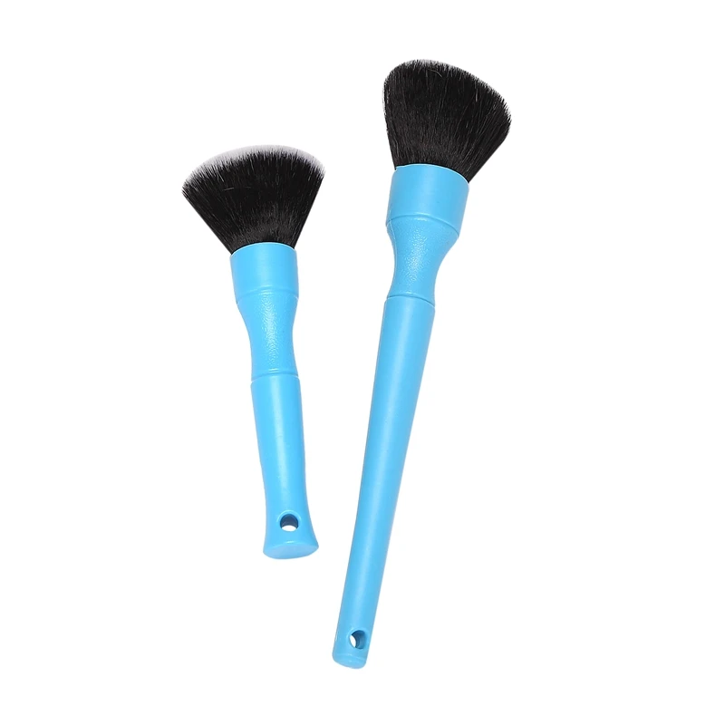 Super Soft Detail Brush, Car Brush, Detail Brush, Cleaning Brush, Eye Shadow Brush, Beauty Brush Set, Inner Brush, Blue.