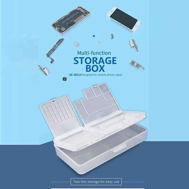 SS-001A多機能マジックボックス携帯電話の液晶画面メインボードic部品修理プラスチック製の収納ボックス