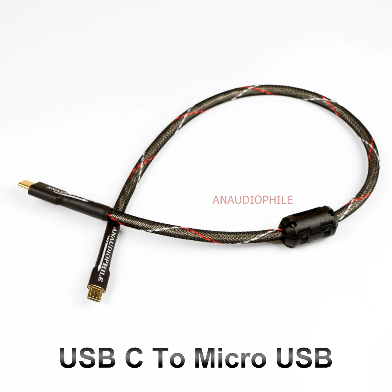 Kabel HiFi USB C do Micro USB posrebrzany rodzaj USB C do Micro USB kabel do transmisji danych Audio 5N