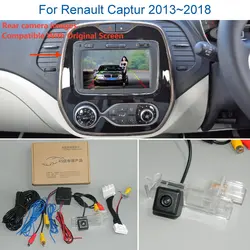 Yeshibation Car Rear View Camera For Renault Captur 2013~2018 - Back Up Reverse Camera RCA & Original Screen Compatible