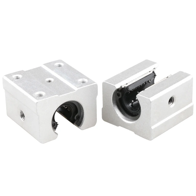 2pcs SBR25UU SME25UU linear Ball Bearing Block open type CNC Router SBR linear guide rail 25mm Linear Slide unit