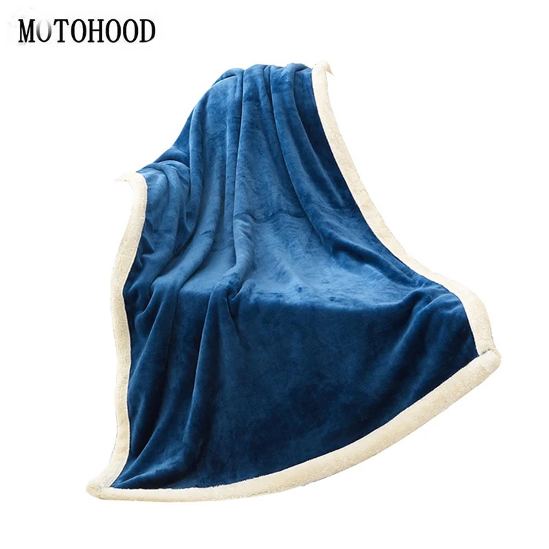 

MOTOHOOD Warm Winter Baby Boys Girls Blanket Wrap Fleece Infant Swaddle For Newborns Baby Sofa Quilt Kid Bedding 1*1.4m