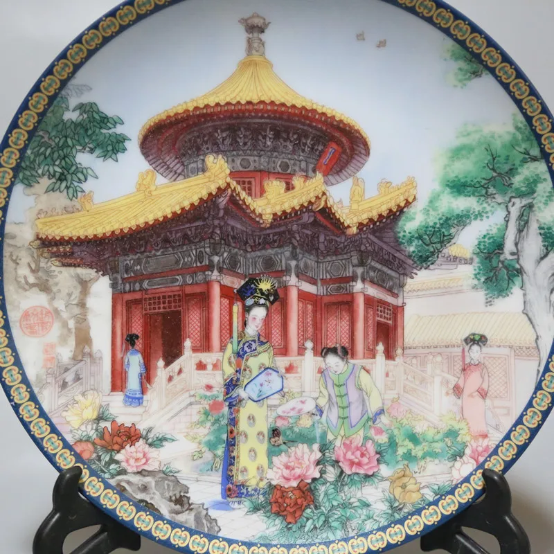 Spring Of Royal Garden Jingdezhen Universe Porcelain Factory Shen Fu Plate Forbidden City Imperial Garden New Year