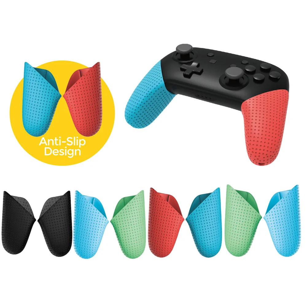 Replacement Anti-Slip Handle Grips for Nintendo Switch Pro Controller,Delicate DIY Hand Grip Shell Cover For Switch Pro Gamepad