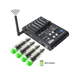 Professional Stage DJ DMX Stage Light Controller Wireless Transmitter Receiver 54channels Console Rechargeable Battery Receiver