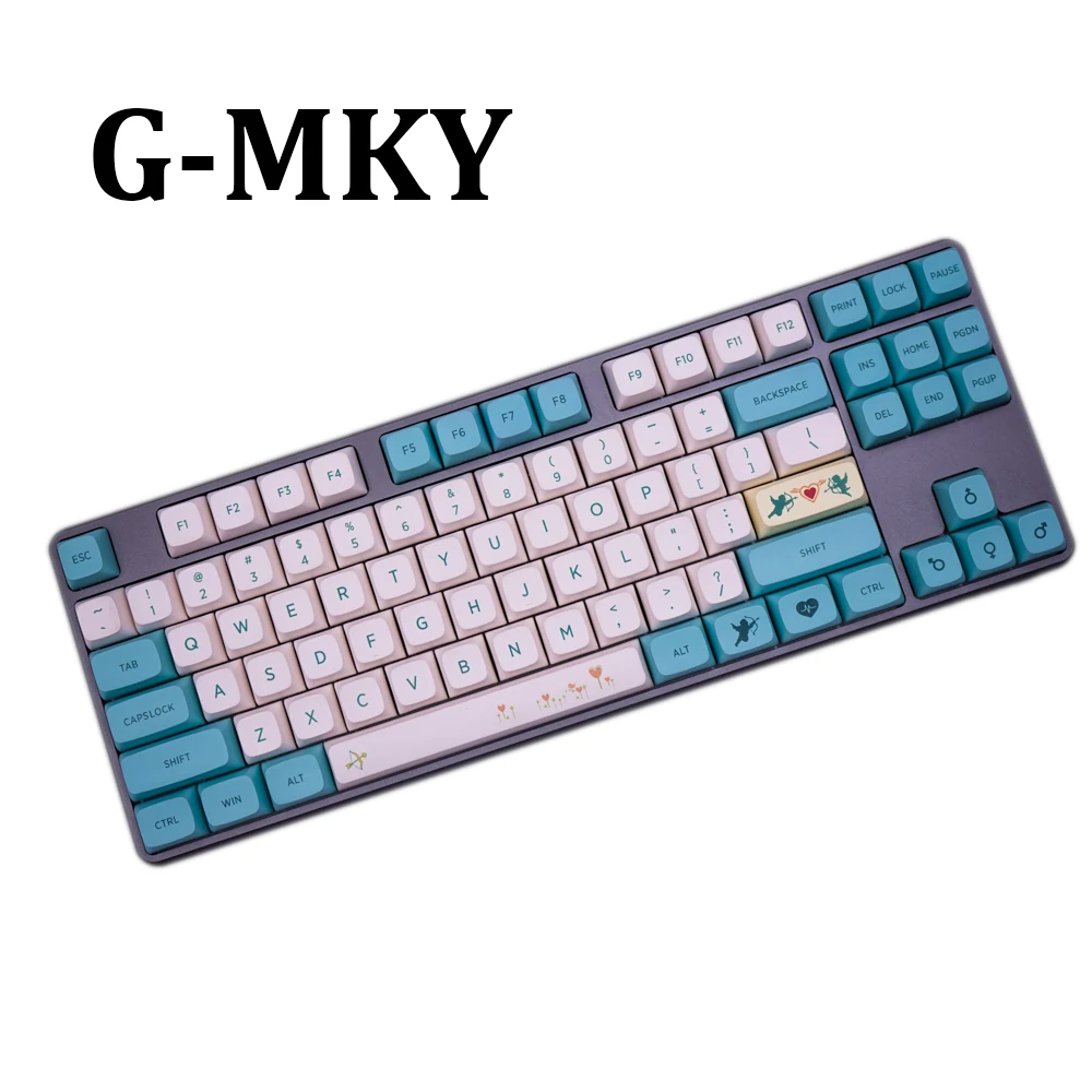 G-MKY Cupid 128 Keycaps PBT Dye-sublimated Keycap XDAS profile  For Filco/DUCK/Ikbc MX switch Mechanical Keyboard Keycap