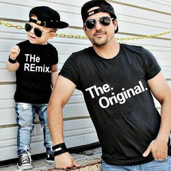 The Original Remix Family Matching Outfits Daddy Mom Kids T-shirt Baby Bodysuit Family Look Father Son Clothes Father's Day Gift