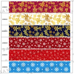 50 Yards Christmas decoration Printed Grosgrain,satin Ribbon Handmade Accessories