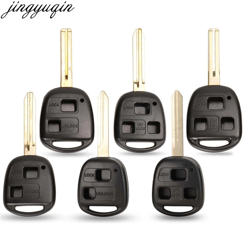 

Jingyuqin 10pcs 2/3 BTN Remote Car Key Shell For Lexus RX300 ES300 LS400 GX460 For Toyota Corolla Land Cruiser YARIS CAMRY RAV4