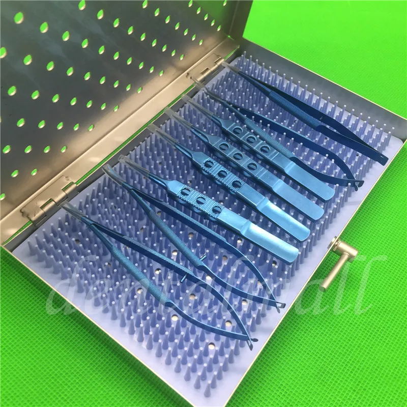 8pcs/set Titanium Microsurgery Ophthalmic Equipment Surgical Instrument