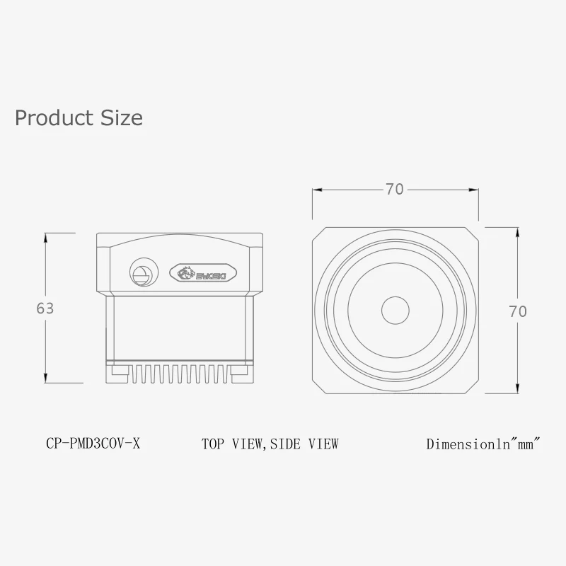 Imagem -06 - Bykski Computador Bomba Ddc de Resfriamento de Água 600l h Max 5000rpm 12v 15w Pequeno 4pin Pwm Suporte Estender Reservatório Cp-pmd3cov-x