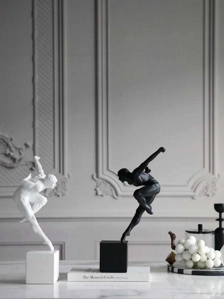 نموذج غرفة مبيعات عصري فاخر مكتب مجردة شخصية ماستر النحت فندق لينة زينة اكسسوارات المفروشات المنزلية