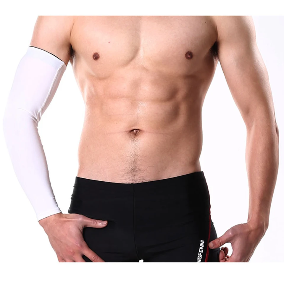 Compression Sports Arm Sleeve Basketball Cycling Arm Warmer Summer Running Tennis UV Protection Volleyball Bands
