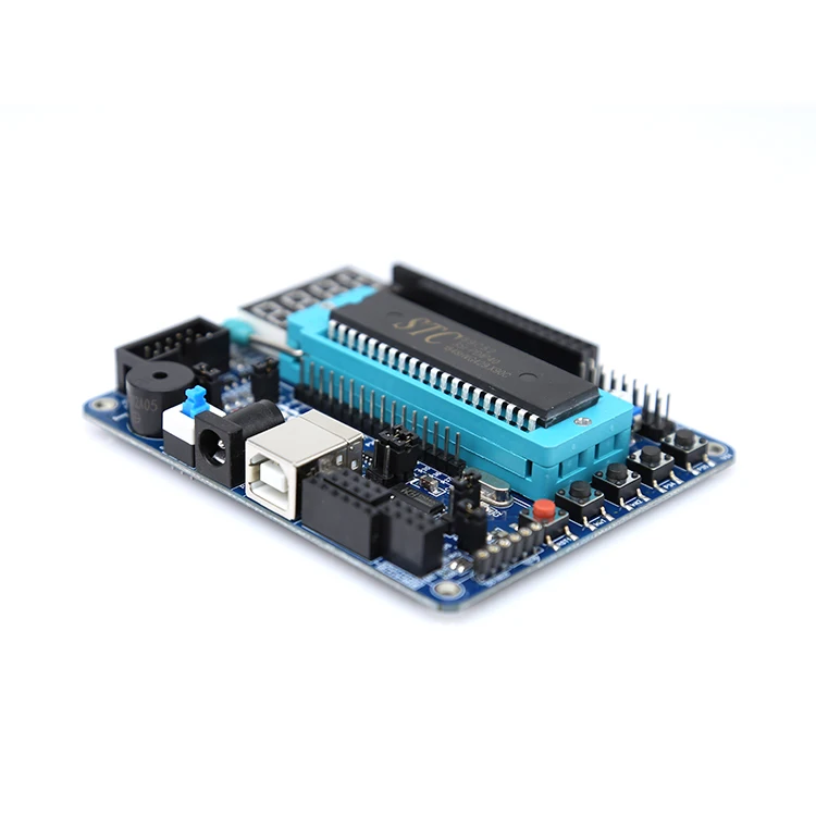 

51 SCM Development Board STC89C52 Minimal System C51 Learning Experiment Programming Intelligent Car Control Board Smart Robot