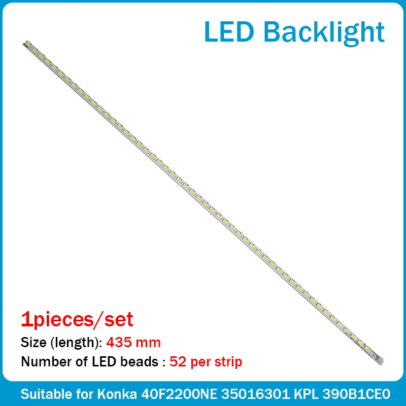 

Brand new for kangjia LED40F2200NE 35016301 KPL + 390B1CE01 2piece=52LED 434MM