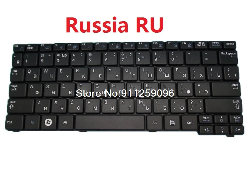 Laptop Keyboard For Samsung N100 N100S N100SP N102 N102S N102SP English US Russia RU Arabia France ARFR Thailand TI Nordic NE