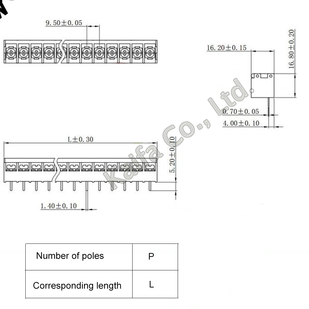 1PCS 2 3 4 5 6 7 8 9 10Pin HB-9500 Lid Barrier Terminal 9.5MM Pitch 300 30A Straight Line High Current Connectors Barrier Blocks