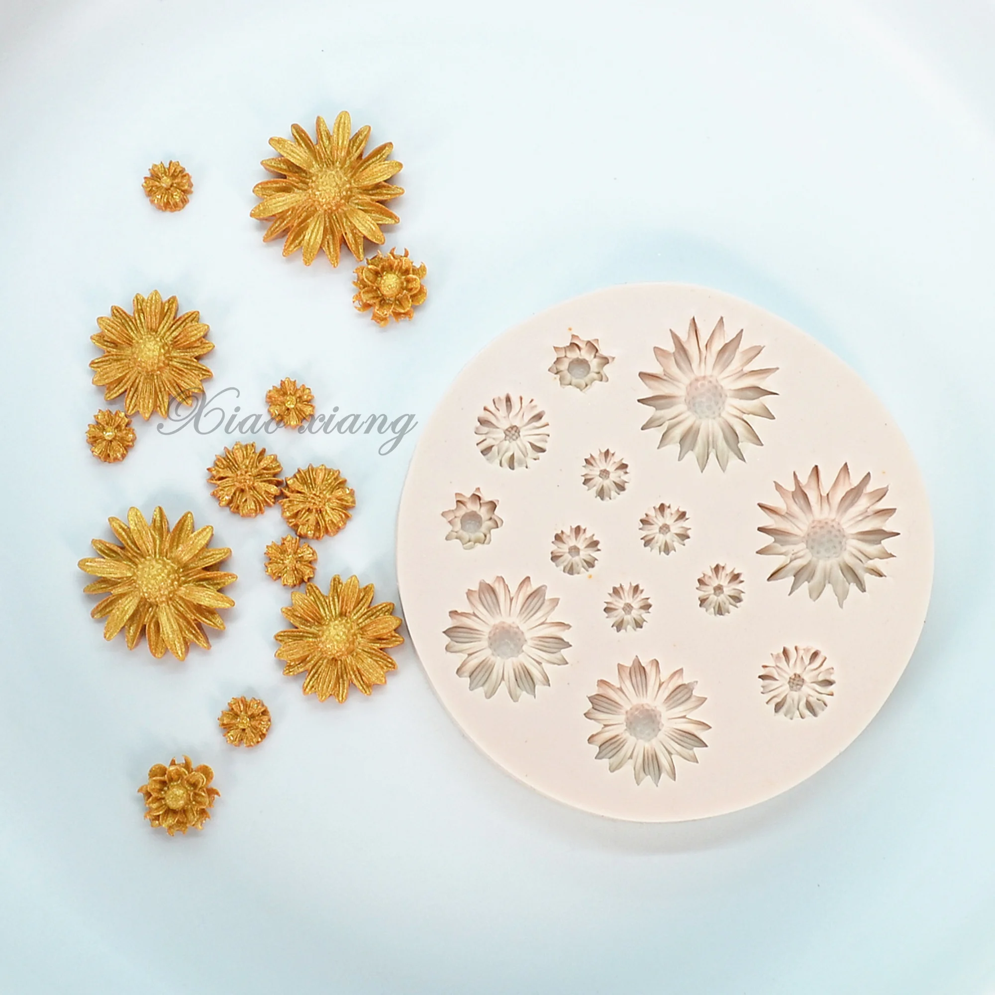 Small Flower Fondant Cake Silicone Molds Cake Decoration DIY Baking  Tools Flowers Rose Daisy Chocolate Mold Soap Mold