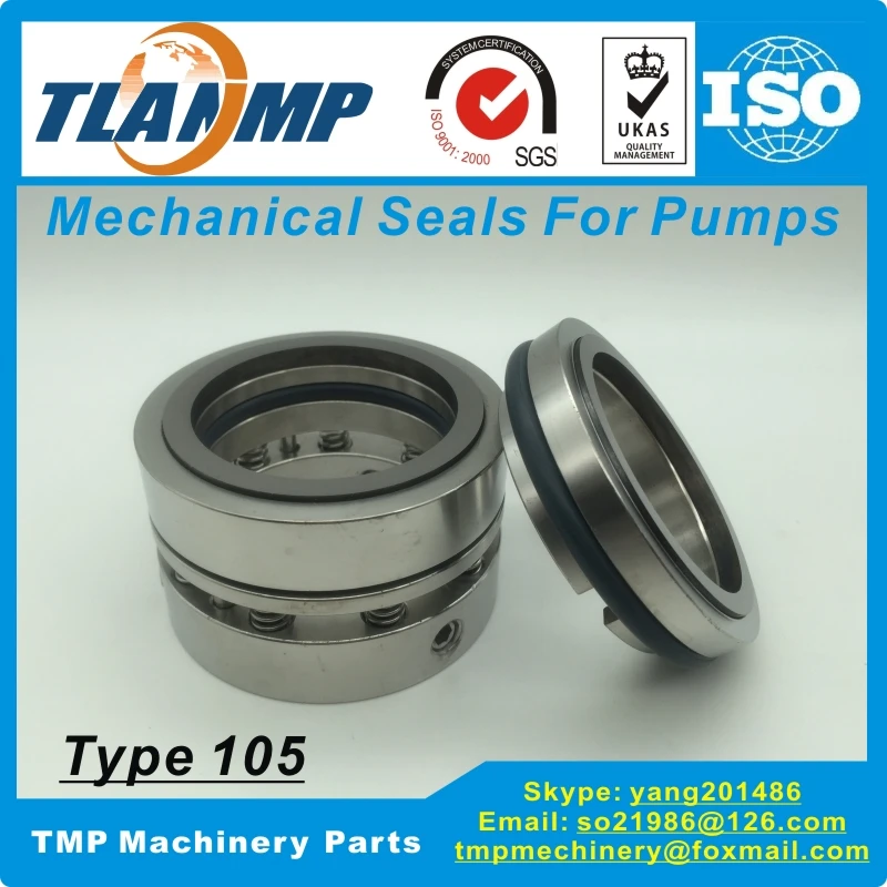 

105-20/25/30/35/40/45/50/55/60/65/70/75/80 Mechanical Seals for Water pumps (Material:TC/TC/VIT) Seal Face:Tungsten carbide