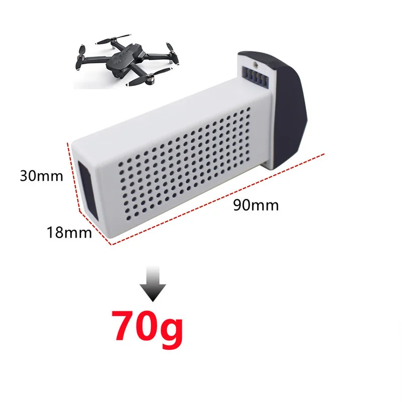 7.6V 1700mAh Lithium Battery For HS175D / SYMA Z6 Folding Aerial Quadcopter Spare Parts Accessories