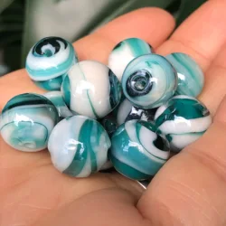 Malachite Green Candy 12mm Large Murano Lampwork Stripe Crystal Glass Faceted Rondelle Beads For Jewelry Making Diy Bracelet