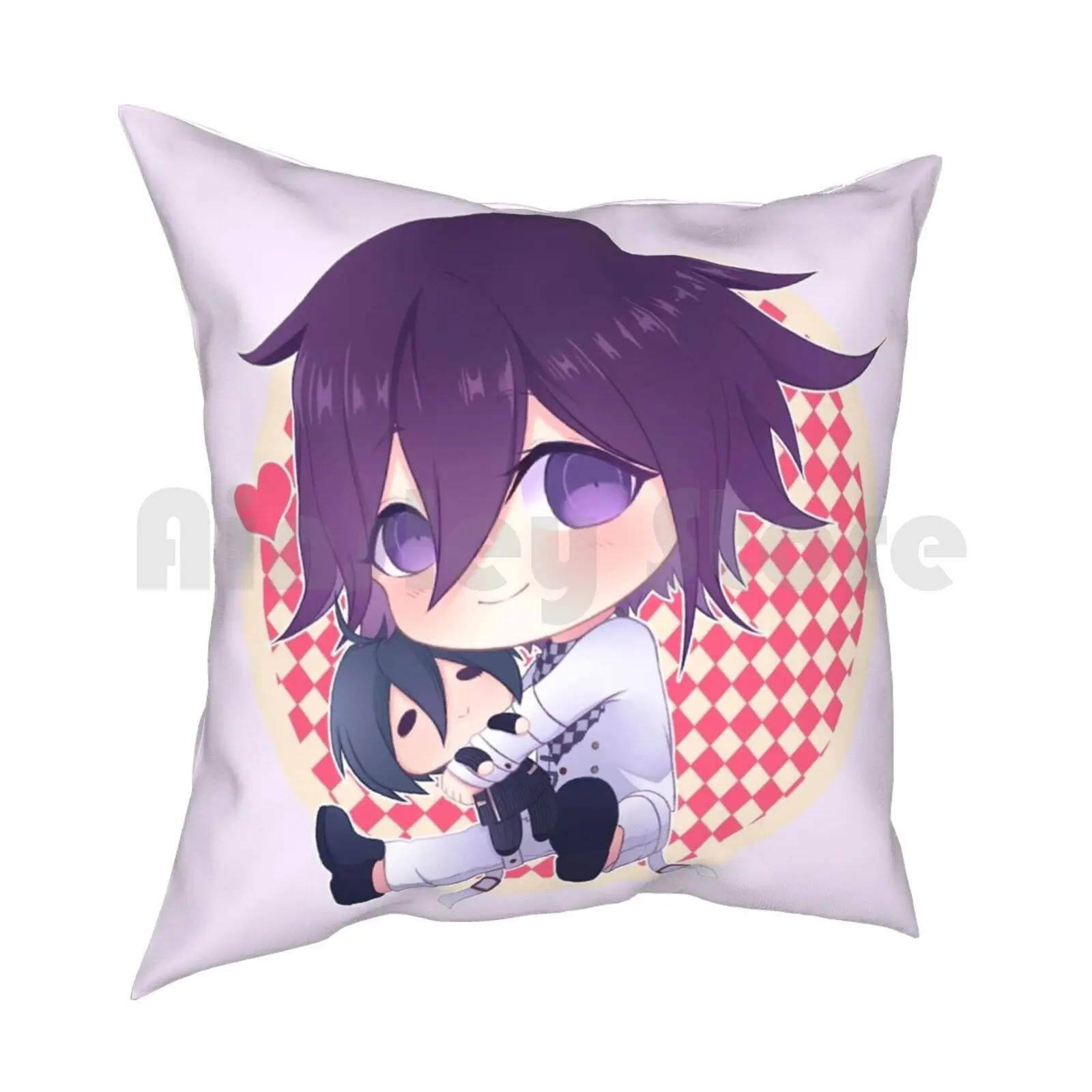 Kokichi Ouma-Danganronpav3 Pillow Case Printed Home Soft DIY Pillow cover Kokichi Ouma Kokichi Ouma Kokichi Oma Danganronpa