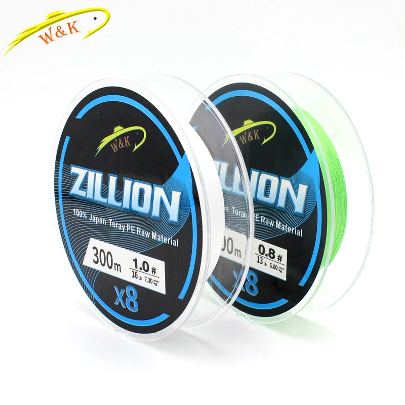 PE Line 8 Braided 300m Super Soft and Standard Strength Boat Fishing Lines at 330 YD Green Color Braided Fishing Line