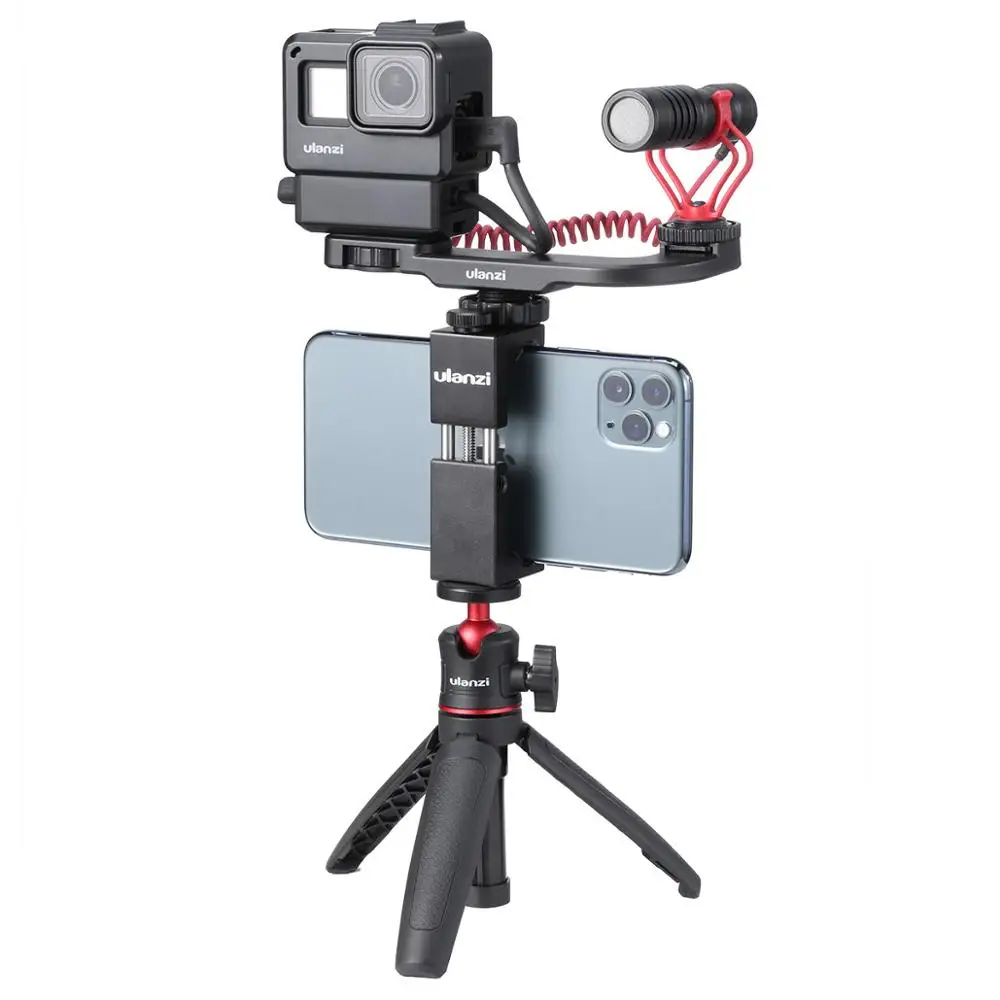 ULANZI  MT-08 Extend Pole Mini Tripod Monopod Mount Handle Grip for Phone Sony Nikon Canon DSLR Camera Tripod DJI OSMO Action